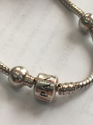 Vintage Pandora Bracelet? With Glass Charms And Others