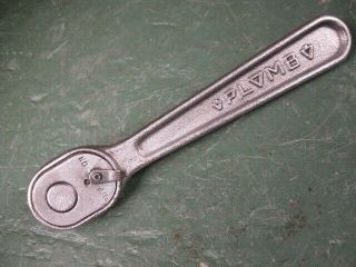 Old Vintage Mechanics Tools Rare Plomb Ratchet Wrench Fine Shape 1/4 Drive