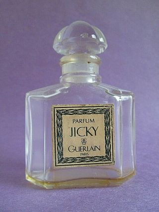 Guerlain Vintage Jicky Empty Pure Perfume Bottle 30 Ml 1 Oz No Box