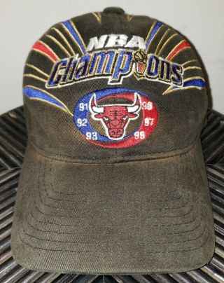 Vintage Starter Chicago Bulls 1998 Nba Finals Champion Authentic Hat Jordan