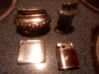 4 Vintage Ronson Cigarette Lighters