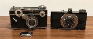 2 Vintage 1940s Argus C3 & A 35mm Film Cameras - Work