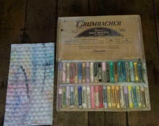 Vintage Grumbacher Soft Pastels 40 Piece Set 34