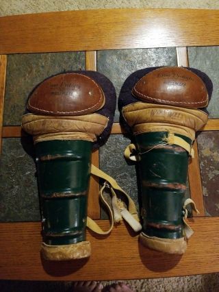 Vintage Winnwell 302 15  Hockey Shin Guard Enso Protecto