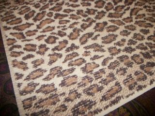 Vtg Ralph Lauren Aragon Bath Towel Leopard Print 48x26 1/2 " =blue Label
