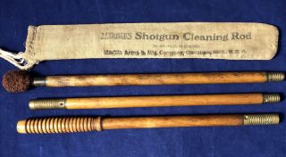 Vintage Marble’s Shotgun Cleaning Rod,  Wood With Brass Fittings
