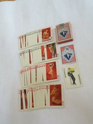 Vtg 1950’s Art Studies Playing Cards 52 Diff Nudes Pinups Novelties Mfg St Louis