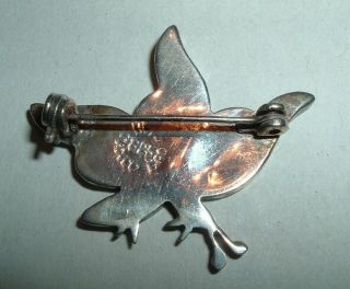 Vintage Taxco Mexican 925 Sterling Silver and Abalone Butterfly Brooch 2