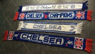 4 X Vintage Chelsea Football Club Scarf