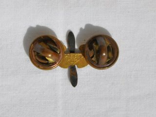 Vintage WWII US Army Air Force Officer Propeller Wings Military Corps Pin WW2 3