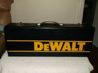 Vtg Dewalt Saw - Zall Metal Case Only Box Toolbox Reciprocating Saw (d3)