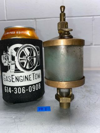 Essex Brass Co.  Cylinder Oiler Hit Miss Gas Engine Steampunk Vintage Antique