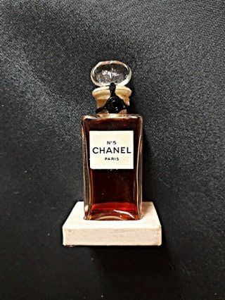 Old Vintage French Chanel No.  5 Perfum Bottle