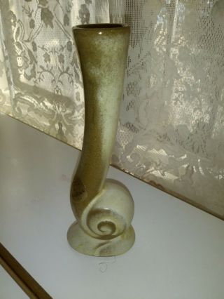 Vintage (creation) By Frankoma Pottery Usa Snail Bud Vase