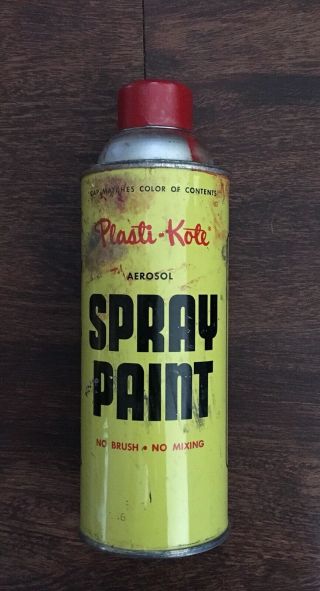 Vintage Plasti - Kote Spray Paint Can Red Kaws Banksy Obey Invader