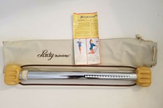 Vintage Lady Bullworker Exercise Bow Isometric Power Meter Tensolator With Bag
