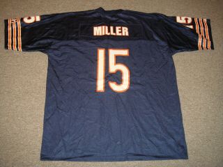Jim Miller Chicago Bears 15 Reebok Nfl Football Home Jersey Men 2xl Vintage