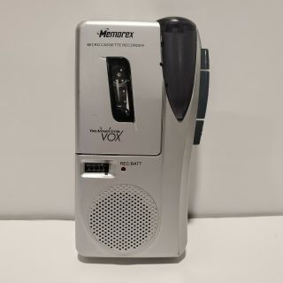 Vtg Memorex Mb2186a Micro Cassette Recorder Voice Activated System Vox