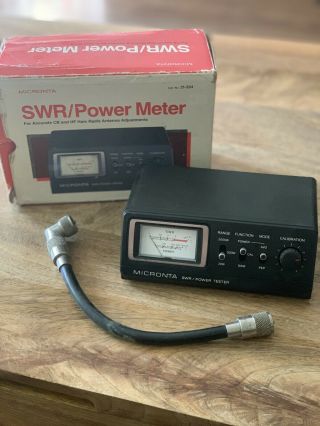 Vintage Radio Shack Micronta Field Strength/swr Tester Meter 21 - 524.