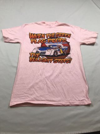 Vtg 70s 80s Drag Racing Tee Shirt Funny Car Tank Top Tshirt Medium Hanes Tee