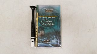 Feadog Irish Whistle Key Of D & Vintage Trophy Flutophone