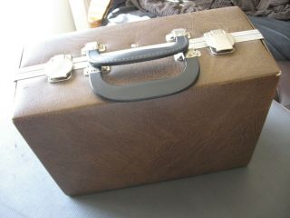 Vintage 2 Sided Briefcase Style Cassette Holder Case Storage 2 Handle Holds 60