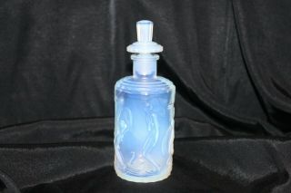 Lovely Sabino French Art Glass Opalescent Perfume Bottle With Nudes