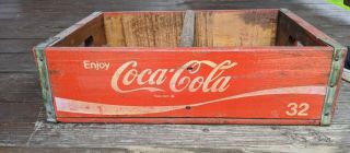 Vintage Wood Coca - Cola Coke Bottle Case Wooden Crate Tray