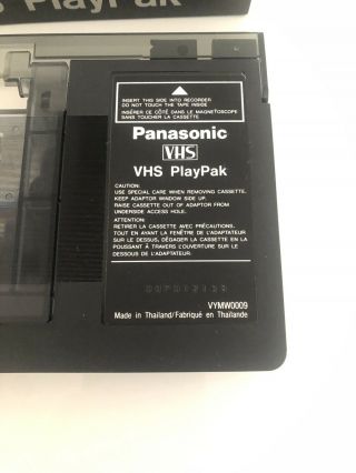 Panasonic VHS PlayPak VHS - C to VHS Motorized Converter Adapter VYMW0009 Vtg 2