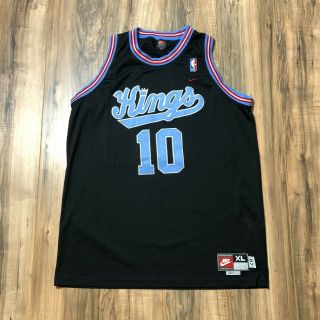 Vintage Nike Sacramento Kings Mike Bibby Rewind Basketball Jersey Nba Mens Sz Xl