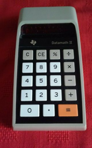 Vintage Texas Instruments Ti - 2500 - Ii Datamath Ii Calculator W/box Complete