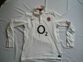 Vintage England Nike Rugby Jersey Shirt Size Med