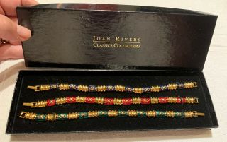 Vintage Joan Rivers Set Of 3 Bracelets Mib