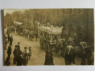 Rare Vintage Postcard Showing " Welsh School Parade,  Bala " Gwynedd,  Early 1900s