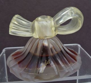 Vintage Miniature Perfume Bottle By Lucien Lelong " Jabot " 1/4 Fl Oz Perfume