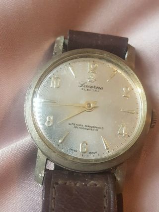 Vintage Lucerne Swiss Made Mechanical Watch Spares Repair