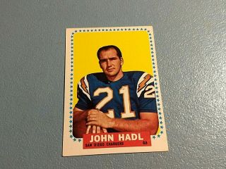 1964 Topps Football 159 John Hadl Vintage Card 7/20 - 18