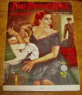 Two - Timing Wife Joan Sherman Vintage Sleaze Paperback Digest Gga Cover Croydon