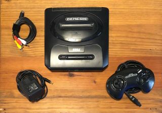 Vintage Sega Genesis Console With Controller And 6 Games Sonic 3 And Knuckles
