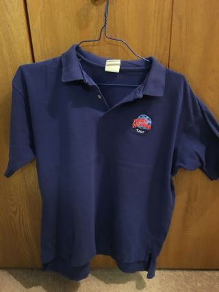Vintage Planet Hollywood Maul Hawaii Polo Shirt Blue Mens Xl Made In Usa