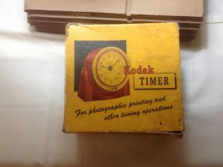 Vintage Eastman Kodak Red Wind Up Timer