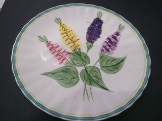 Vintage Blue Ridge Pottery Garden Flowers Kansas Gayfeath Pattern Salad Plate