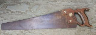 Vintage Disston Keystone K - 5 Defender 16 " 10tpi Panel Crosscut Hand Saw Tool