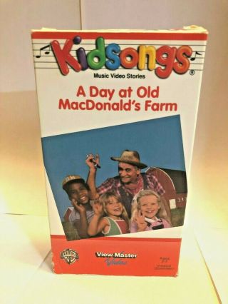 Kidsongs - A Day At Old Macdonalds Farm (vhs) 1985 Vintage Nostalgia
