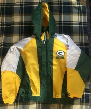 Vintage Green Bay Packers Starter Jacket - Large Coat