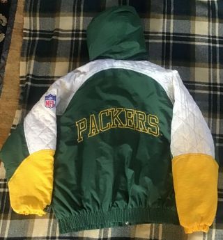 Vintage Green Bay Packers Starter Jacket - Large Coat 2