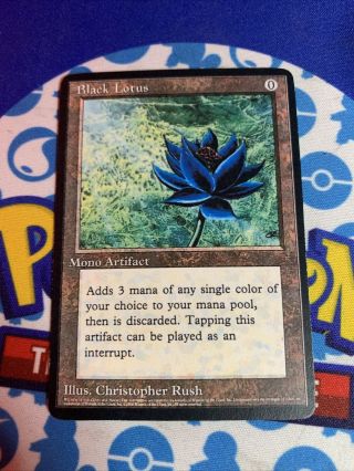 1996 Mtg Magic The Gathering Black Lotus Proxy - Artifact Vintage - Custom Orica