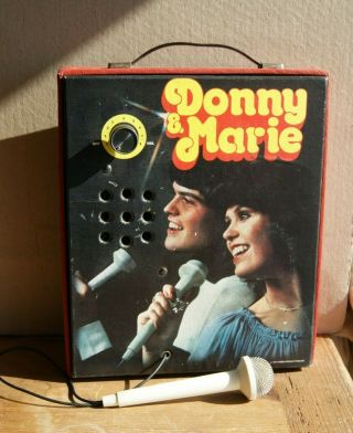 Vintage Donnie And Marie Osmond Sing - A - Long Combination Microphone And Amplifier