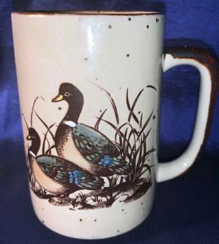 Vintage Otagiri Stoneware Duck Mug Stamped