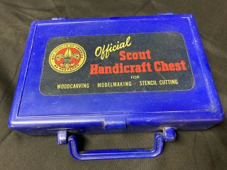 Vintage Boy Scouts Bsa Official Scout Handicraft Chest
